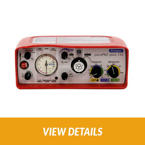 paraPAC Plus Transport Ventilators