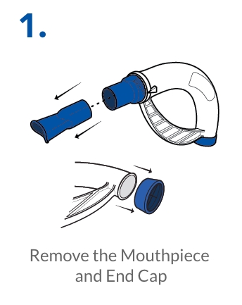 Remove the Mouthpiece and End Cap