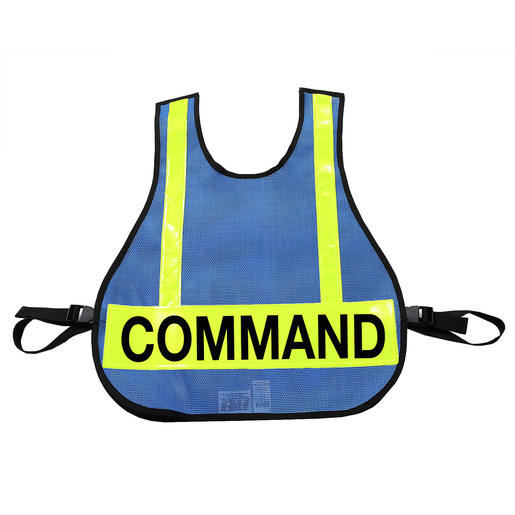 Royal Blue Vests with Reflective Strips for IC Triage/MC System