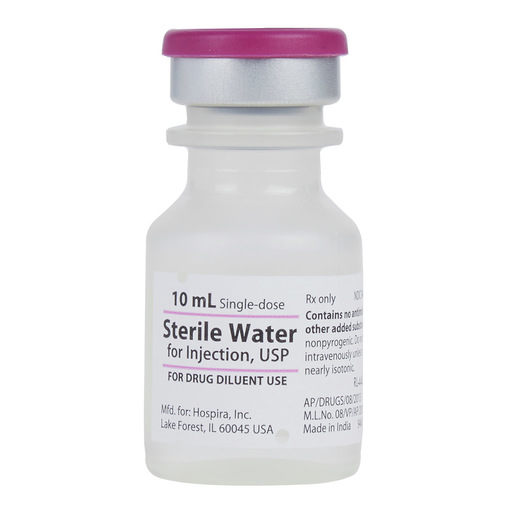 Sterile Water, 10mL Vial