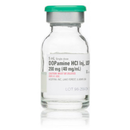 Dopamine, 40mg/mL, 5mL Vial