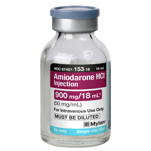 Amiodarone Hydrochloride, 50mg/mL, 18mL Vial