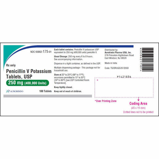 Penicillin VK, 250mg, 100 Tablets