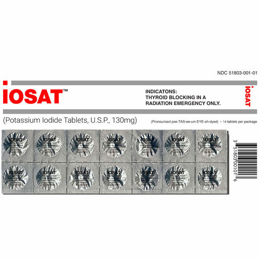 Iosat™ Potassium Iodide, 130mg Tablets
