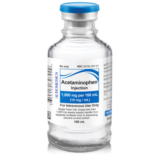 Acetaminophen, 10mg/mL, 100mL Vial