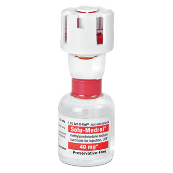 Solu-Medrol®, 40mg, 1mL Act-O-Vial® System