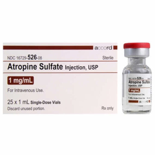 Atropine Sulfate, 1mg/mL, 1mL Vial