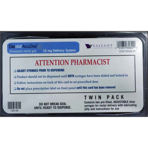 Diastat Accudial Twinpack Gel, 10mg