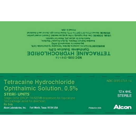 Tetracaine Hydrochloride Ophthalmic Solution, 0.5%, 4mL DROP-TAINER® Dispenser