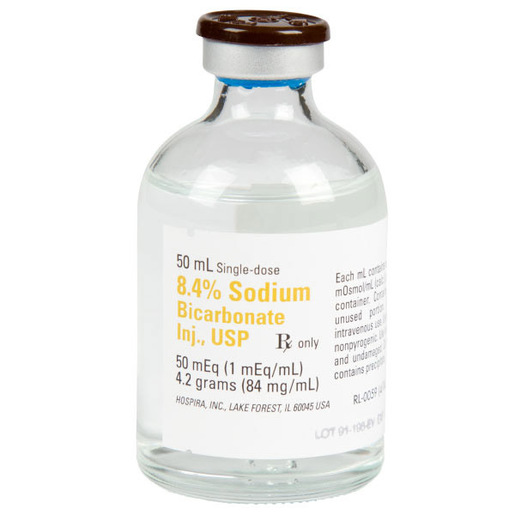 Sodium Bicarbonate 8.4%, 1mEq/mL, 50mL Vial