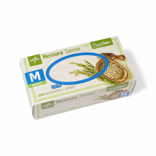 Restore® Sense™ Nitrile Exam Gloves, Light Green