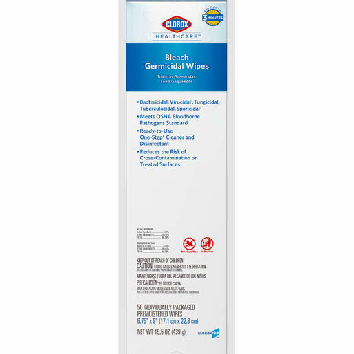 Clorox Healthcare® Bleach Germicidal Wipes