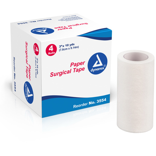 Paper Surgical Tape, Natural, 10yd L x 3in W