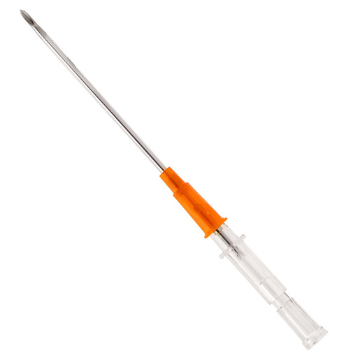 Safelet™ Peripheral IV Catheter, 14ga x 2in, Orange