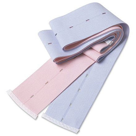 Abdominal Transducer Belt, Pink and Blue, 2 3/8in x 48in