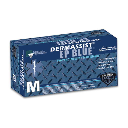 DermAssist® EP Blue® Latex Gloves