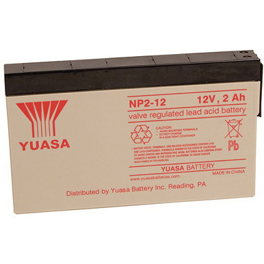 Lead Acid Battery, 2Ah, 12V, Replacement for 321 Ultra-Lite Suction Unit