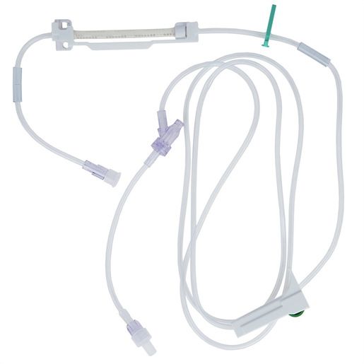 B Braun Medical Infusomat® Pump IV Administration Half Set, 15 Drop, Vented/Non-vented, (1) CARESITE® Luer Access Device, 84in