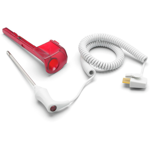 Rectal Temperature Probe and Well Assembly, 4ft Cord, Red *Non-Returnable*