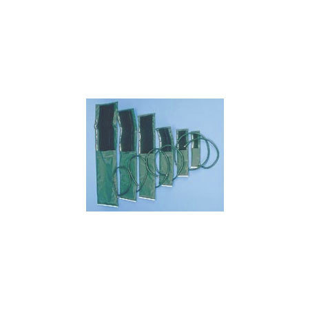 Two Piece Reusable Blood Pressure Cuffs with Single Tube Tri-Purpose Connector
