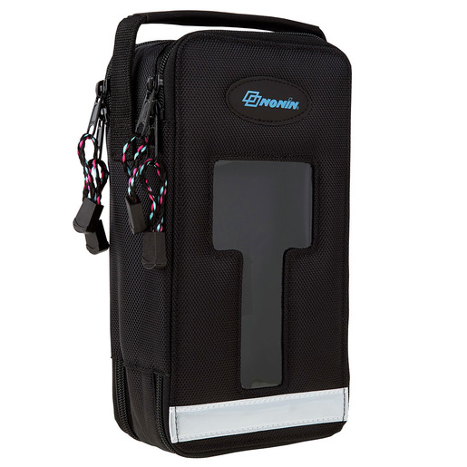 Carrying Case for Nonin 9840 and 8500 Series Pulse Oximeters with Reflective Stripes