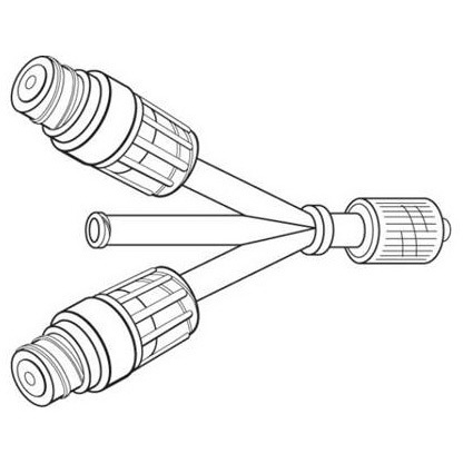 3-Port Adapter with 2 Clearlink Valves and Male Luer Lock Adapter