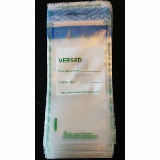 Versed Tamper Evident Bag, Long, 7.5in x 2in