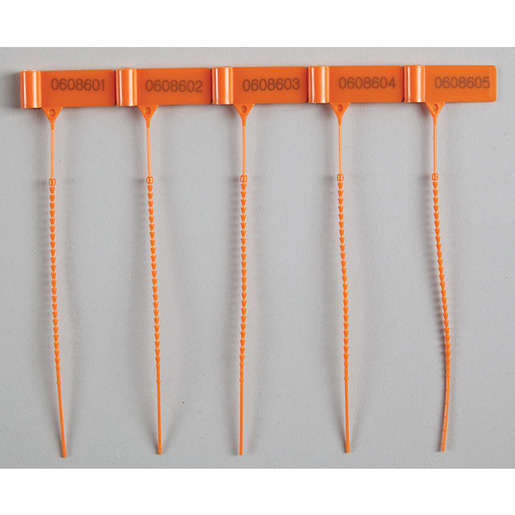 Pull-Tight Baby Seals, Numbered, 5in L, Orange