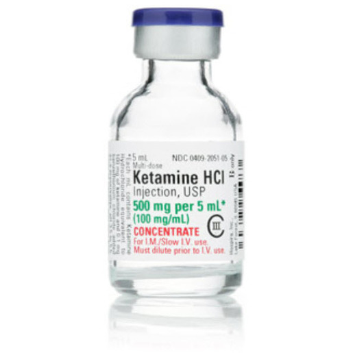 Ketamine, 100mg/mL, 5mL Vial