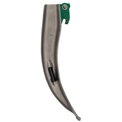 IntuBrite™ Laryngoscope Blades, Disposable, Greenline, FO, Mac