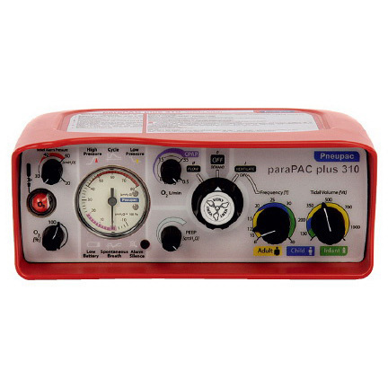 paraPAC Plus™ Transport Ventilator with Manual Control, PEEP, CPAP