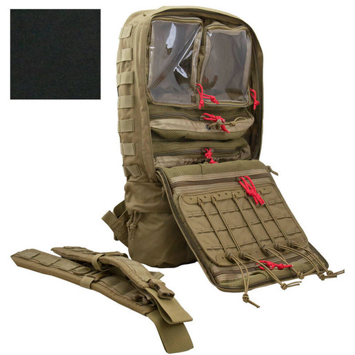 TACOPS™ M-10 Echo Medical Backpacks (2 Vinyl Square Pouches and 2 Mesh Rectangle Pouches)