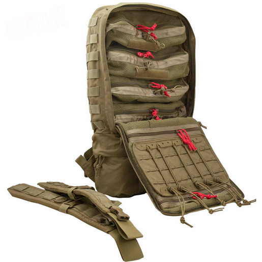 TACOPS™ M-10 Charlie Medical Backpacks (4 Mesh Rectangle Pouches)