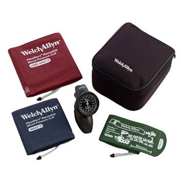 Tycos DS58 Platinum Series Hand Aneroid Sphygmomanometer Kit, Pediatric/Adult, Size 9, 11 and 12