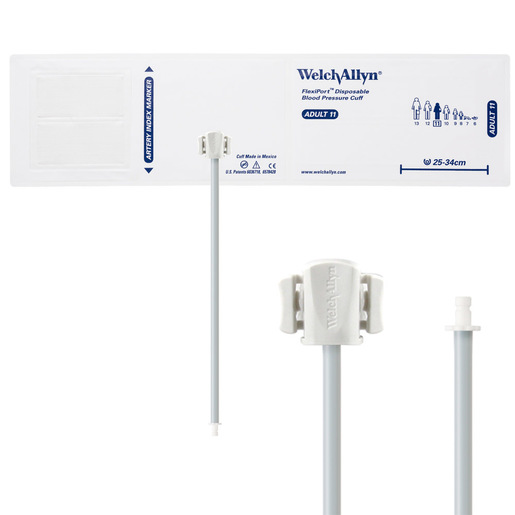 FlexiPort® Disposable Blood Pressure Cuffs with Single Tube Bayonet Type Connector
