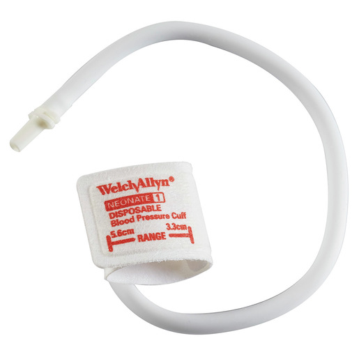 Neonatal Fabric Disposable Blood Pressure Cuffs with Single Tube Male Luer Slip Connector