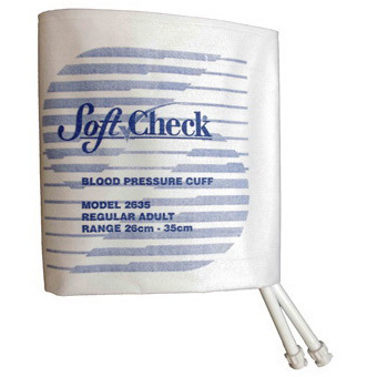 SoftCheck® Fabric Disposable Blood Pressure Cuffs with 2-Tube Twist Lock Connector