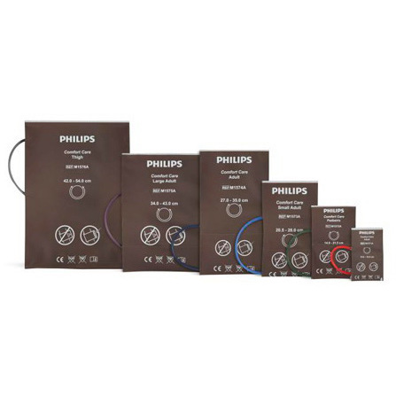 Comfort Care Fabric Reusable Blood Pressure Cuffs with Single Tube Bayonet Connector