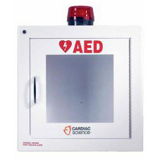 AED Surface Mount Wall Cabinet with Alarm & Strobe