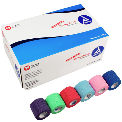 Sensi-Wrap Self-Adherent Bandage Roll, Rainbow, 2in W x 5yd L