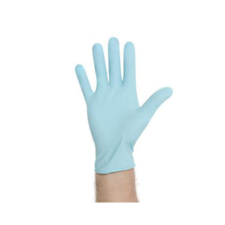 Nitrile Exam Gloves, 9.5in L, Blue