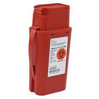 SharpSafety Transportable Sharp Container, Red, 1qt