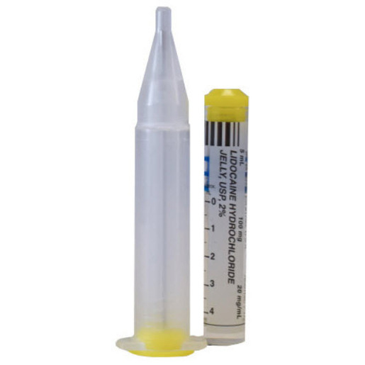 Lidocaine Jelly 2%, 20mg/mL, 5mL Uro-Jet Syringe