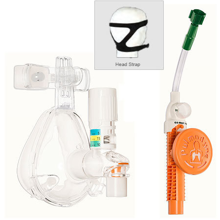 O2-MAX Trio CPAP System w/Full Face Mask and Head Strap