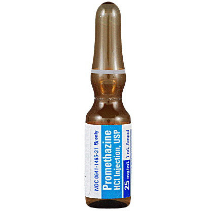 Promethazine, 25mg/mL, 1mL Ampule