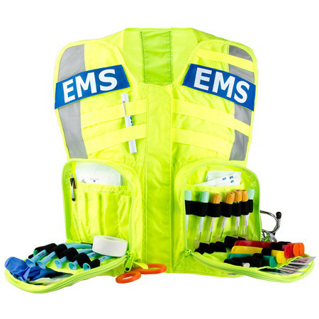G3 Advanced Safety Vest, Fluorescent w/EMS Name Plate