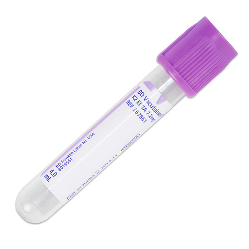 Lavender Top Blood Collection Tubes