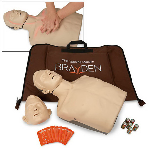 Brayden CPR Training Manikin with Red Indicator Lights, Adult