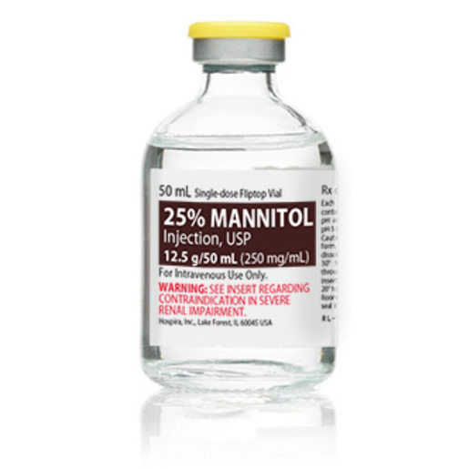 Mannitol 25%, 250mg/mL, 50mL Vial