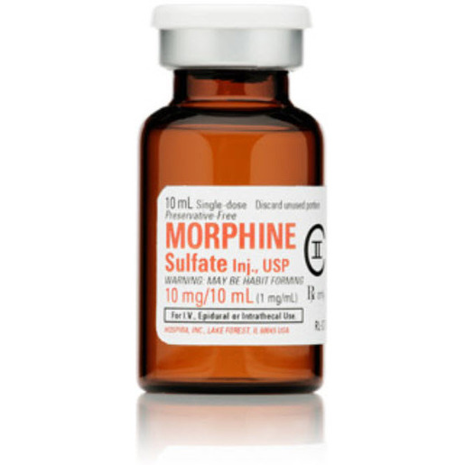 Morphine, 1mg/mL, 10mL Vial